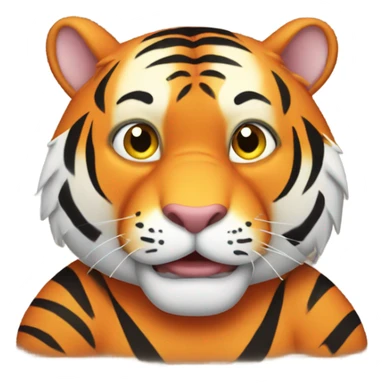 Overweight Tigger the tiger sticker