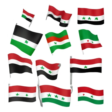 Mix Iraqi flag and Palestine sticker