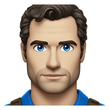 Henry cavill with blue eyes sticker