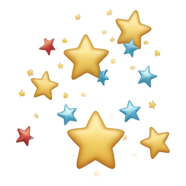 celebration with big five stars in row sticker