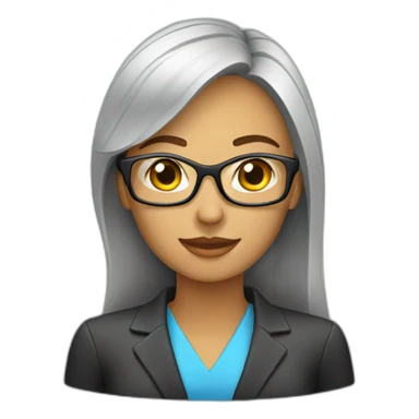 woman business analyst sticker