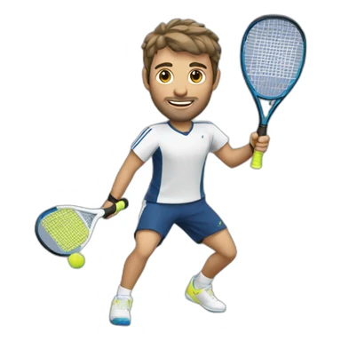 Padel player sticker