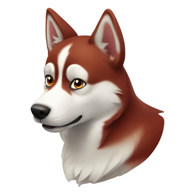 Red husky sticker