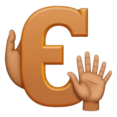 Une main qui fais la lettre c sticker