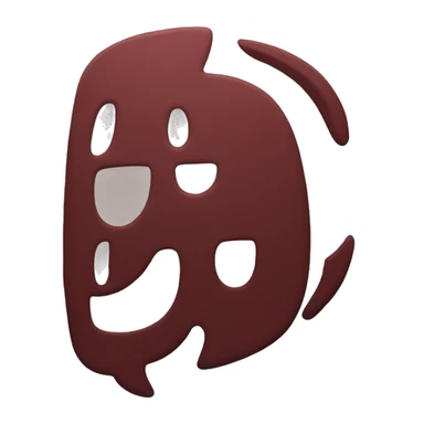a dark red color discord logo sticker