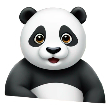 Panda at the market sticker