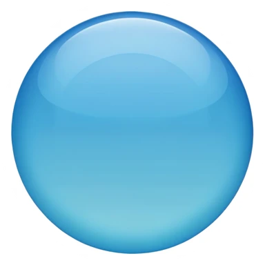 light blue circle with gradient sticker