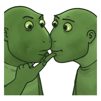 Me kissing my bfs hand sticker