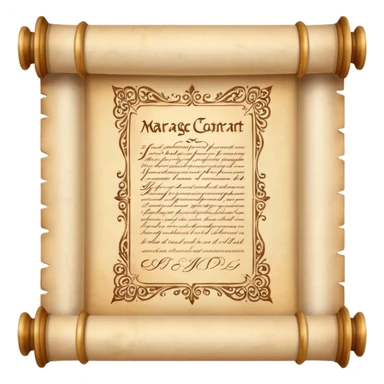 Old Scroll Marriage Contract sticker