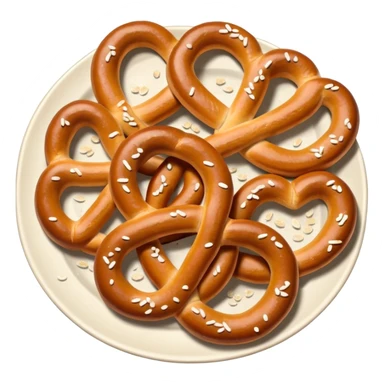 Plate of Pretzel sticker