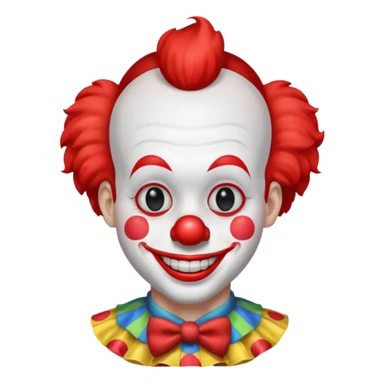lowerfade haircut clown sticker