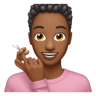 clipping the nails sticker