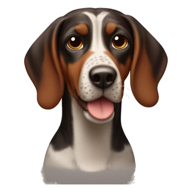 Red tick coon hound  sticker