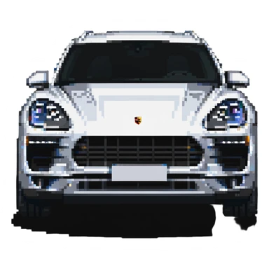 Porsche Macan car front view sticker