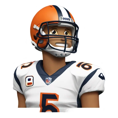 Bo Nix Broncos quarterback  sticker