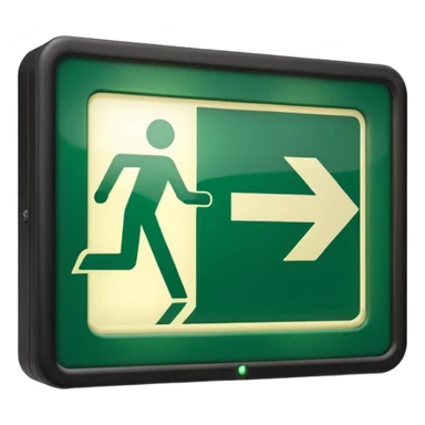 Emergency Exit Sign sticker