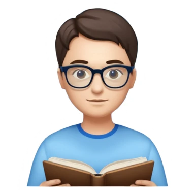 Apartment Windows with person reading + blue light. sticker