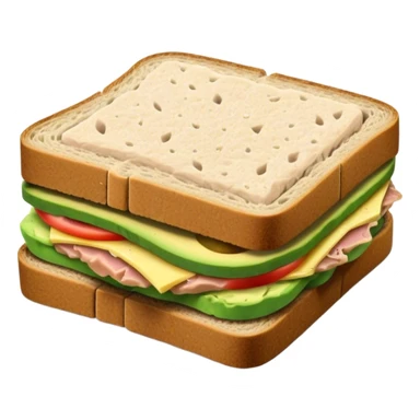 Tuna avocado sandwich sticker