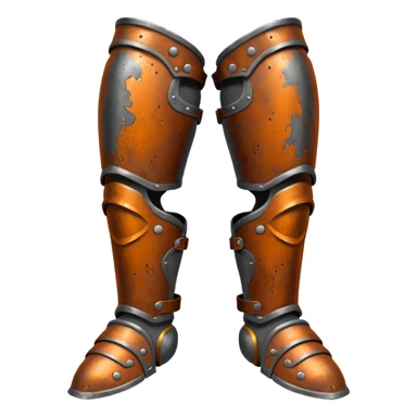 Rusted warrior leg armor sticker
