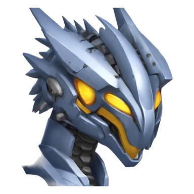 Spiky Medabot-Raptor-Dragon-Mecha sticker