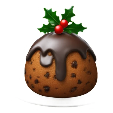christmas pudding dessert  sticker