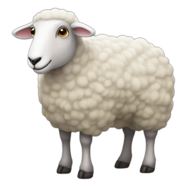 Sheep with brace on sticker