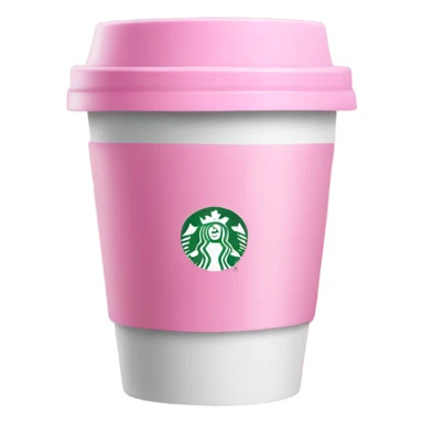 Pink starbucks cup sticker