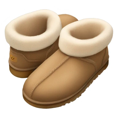 cozy light brown ugg slippers sticker