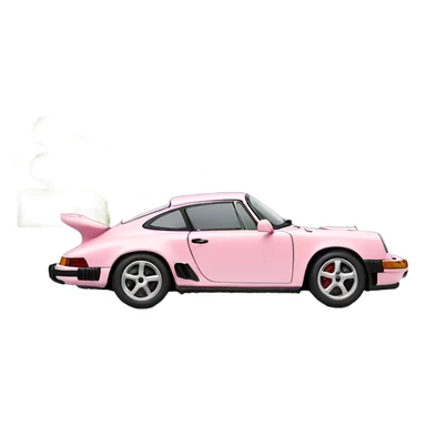 light pink porsche side view sticker