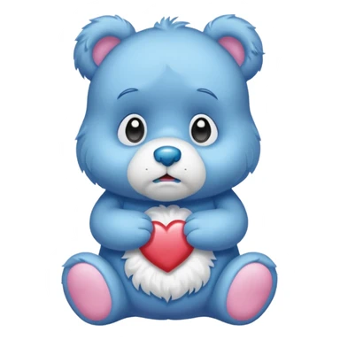 Care bear sad  sticker