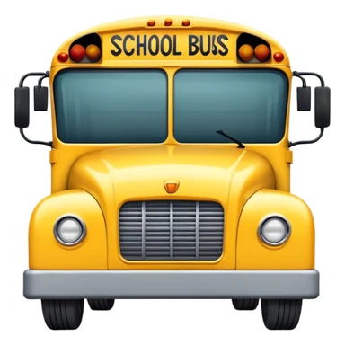 A school bus sticker