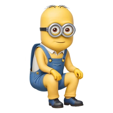 A minion lawyer pooping sticker