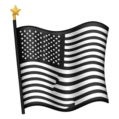 🇺🇸 in black and white sticker
