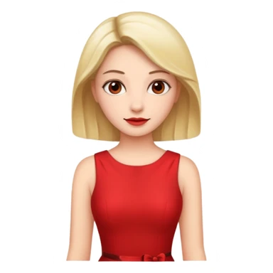 lady in red  sticker