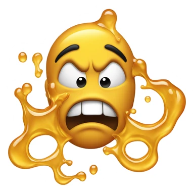 Emoji vomiting honey sticker