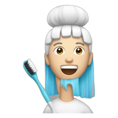 brushing teeht sticker