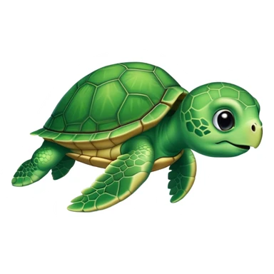 Sea turtle hatching  sticker