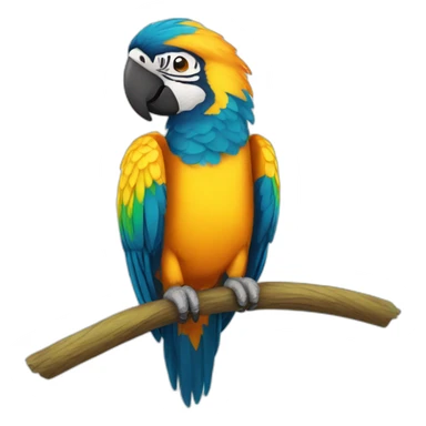 macaw sticker