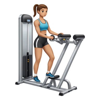 how to use gym calf-raise machine sticker