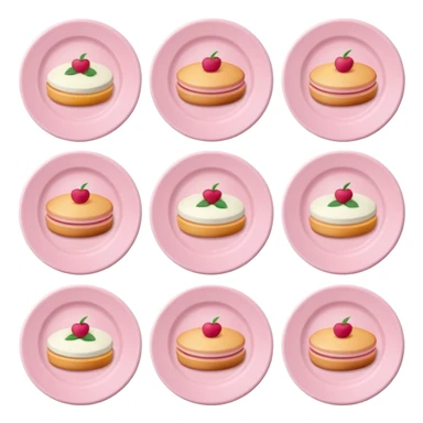 Make some plates of food, light pink tones, but you can use other colors sticker