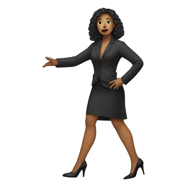 Human with heels sticker