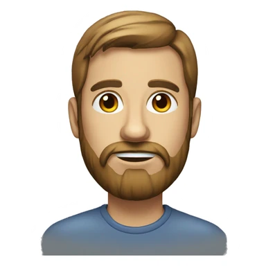 realistic male portrait with beard sticker