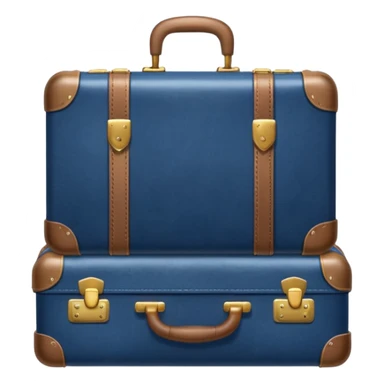 packing navy suitcase  sticker