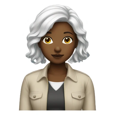 Girl designer sticker