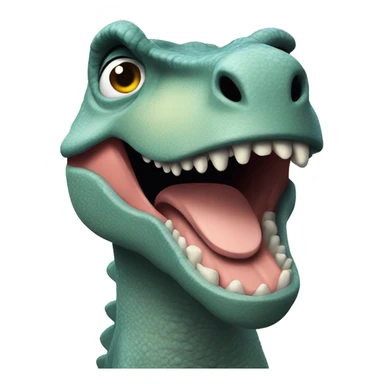 dinosaurio con lana sticker