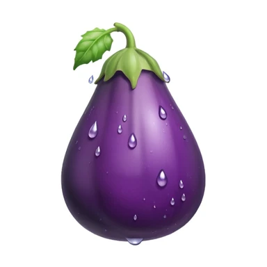 Aubergine qui sue des gouttes sticker