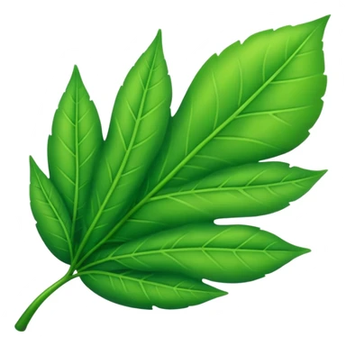 Emoji green nature  sticker