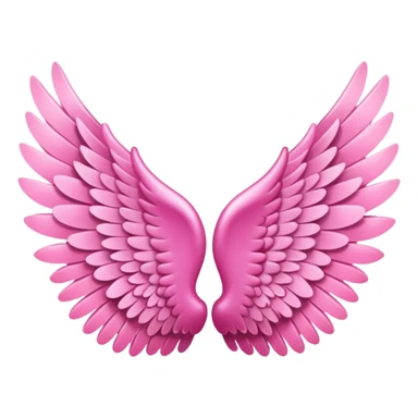pink angel wings sticker