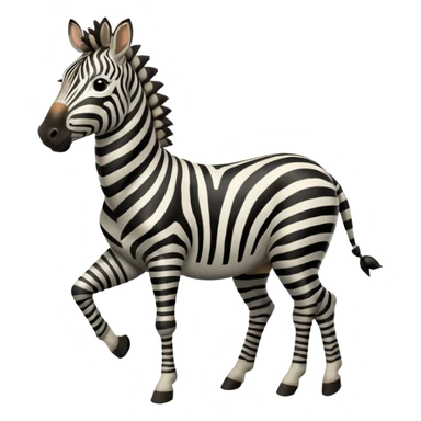 Зебра машет копытом sticker