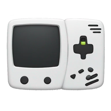 a standing stick figure holding a gaming console sticker